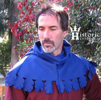 (image for) Hood, Dagged edge, late 14th-early 15th Century, Wool