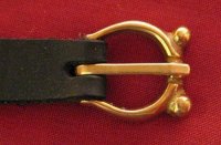 Buckle, Bronze, 2-knop, 1/4" (image for) Buckle, Bronze, 2-knop, 1/4"
