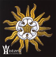 Badge, Livery, Sun in Splendour, Satin thread (image for) Badge, Livery, Sun in Splendour, Satin thread