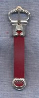 Buckle and Chape Set, Pewter, 15th C., 1/2" (image for) Buckle and Chape Set, Pewter, 15th C., 1/2"
