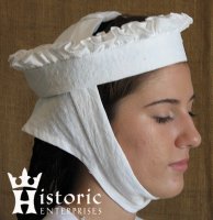 Barbette & Snood set, Ruffled Fillet (image for) Barbette & Snood set, Ruffled Fillet