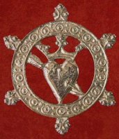 Badge, Pierced heart lovers' token, 15th century (image for) Badge, Pierced heart lovers' token, 15th century