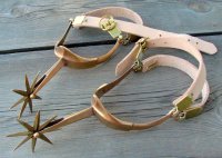 Spurs, Rowel, 15th Century, Lg Rowel style - pair (image for) Spurs, Rowel, 15th Century, Lg Rowel style - pair