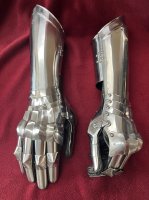 Vambrace Gauntlets, German, c 1510-20 (image for) Vambrace Gauntlets, German, c 1510-20