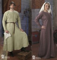 Gown, Early Medieval, 10th-13th C., MADE TO ORDER (image for) Gown, Early Medieval, 10th-13th C., MADE TO ORDER