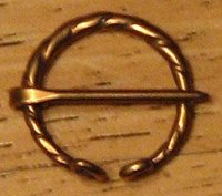 Brooch, Bronze, Open ring, 'twist' (image for) Brooch, Bronze, Open ring, 'twist'