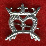 Pin, Pewter, Crowned M (image for) Pin, Pewter, Crowned M