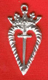 Charm, Pewter, Sword of Honour (image for) Charm, Pewter, Sword of Honour