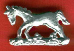 Pin, Pewter, Horse (image for) Pin, Pewter, Horse
