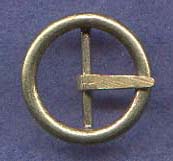 Buckle, Bronze, Round, 5/8", pkg of 2 (image for) Buckle, Bronze, Round, 5/8", pkg of 2