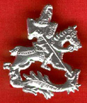 Pin, Pewter, St. George (image for) Pin, Pewter, St. George